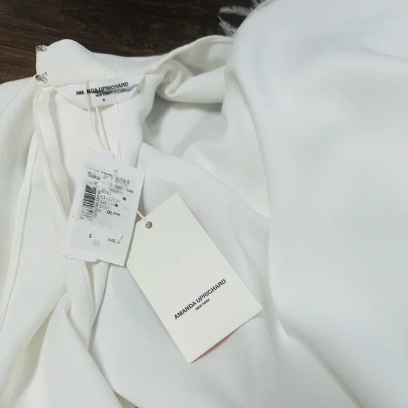 Amanda Uprichard Sullivan Feather-Trimmed Belted Minidress - Picture 14 of 14